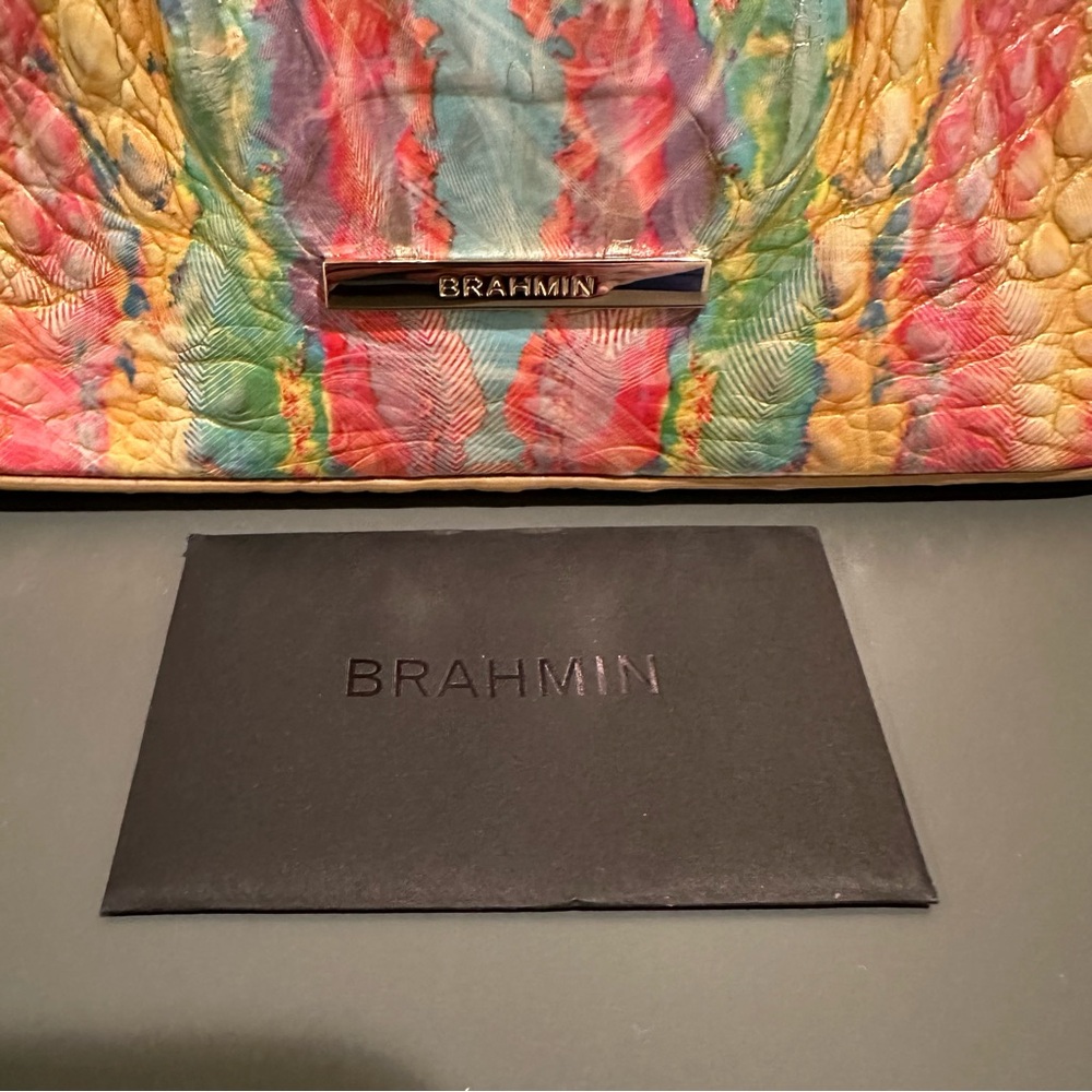 Brahmin Small Georgina Saltwater Taffy Melbourne Satchel NWOT - Picture 11 of 11